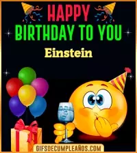 GIF GiF Happy Birthday To You Einstein